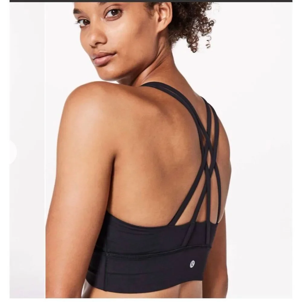 Lululemon Energy Bra Long Line Black size 8